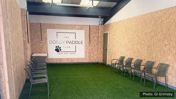 Inside The Doggy Paddle Club on Brigg Road, Barton