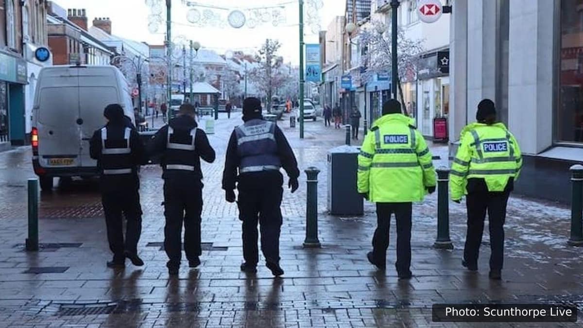 Enforcement officers on patrol, from Scunthorpe Live's report on the fines
