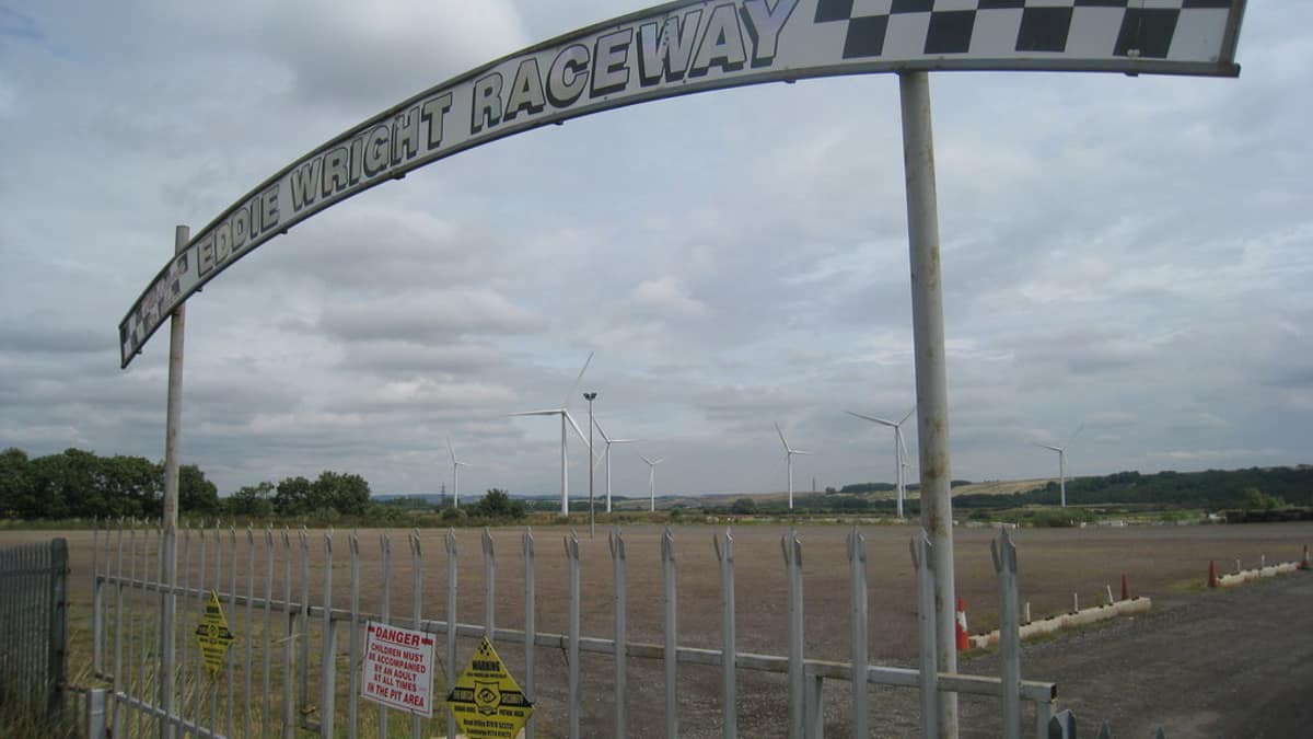 Entrance to Eddie Wright Raceway, Normanby Road, Scunthorpe
