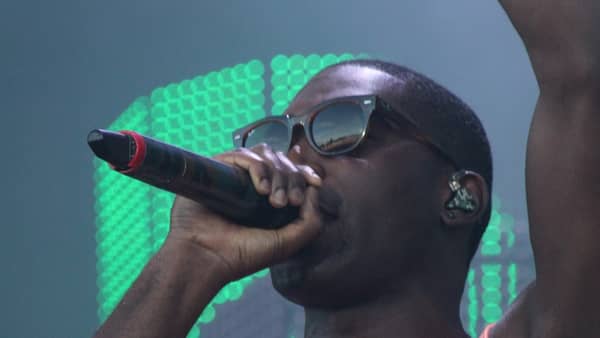 Tinie Tempah performing
